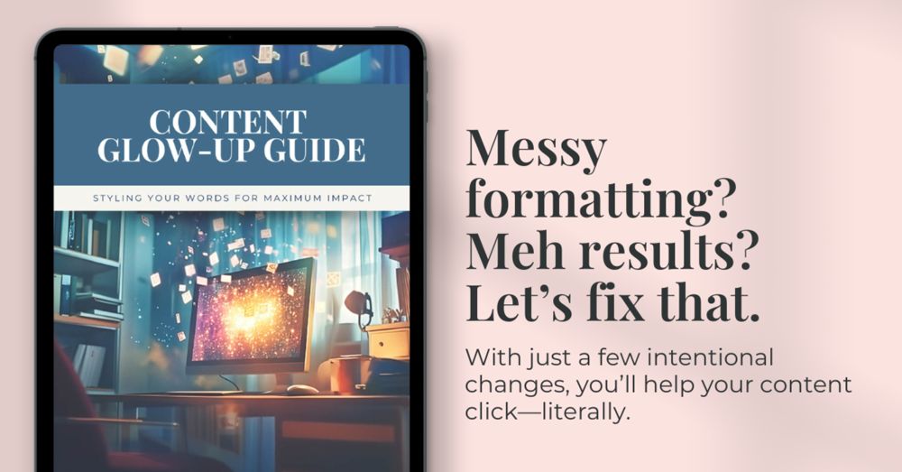 Content Glow-Up Guide Ad 3 Content Glow-Up Guide Ad 3