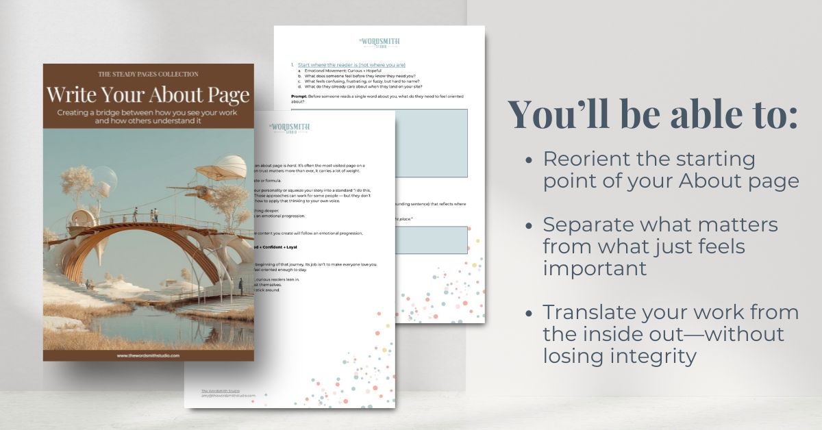 Write Your About Page Preview