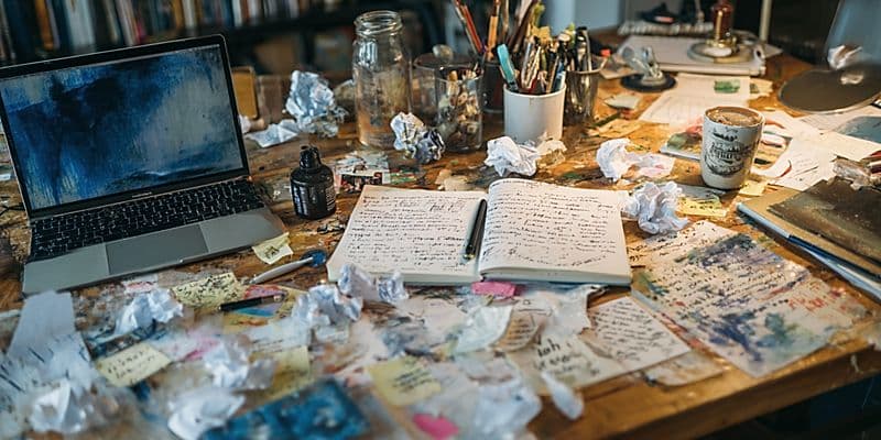 what shifts when you move from performed writing to recognizable writing,